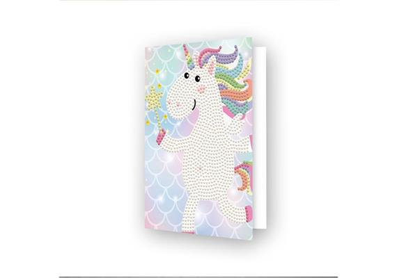 Diamond Dotz Grusskarte Unicorn 12.6 x 17.7 cm