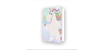 Diamond Dotz Grusskarte Unicorn 12.6 x 17.7 cm