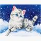 Diamond Dotz Katze im Schnee 35,5 x 27,9 cm