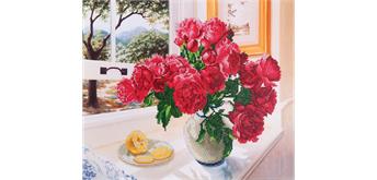 Diamond Dotz Roses by the Window 57 x 49 cm
