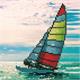 Diamond Dotz Sailboat 20.3 x 20.3 cm