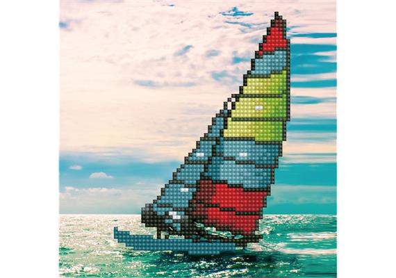 Diamond Dotz Sailboat 20.3 x 20.3 cm