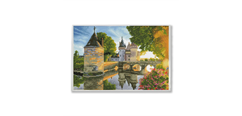 Diamond Dotz SQUARES River Castle mit Rahmen 35 x 52 cm