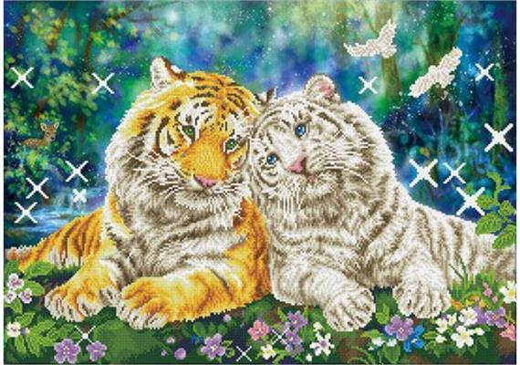 Diamond Dotz Tiger Smooch 77 x 55 cm