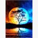 Diamond Painting 6037-40131 Vollmondnacht 25 x 35 cm