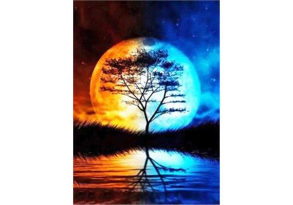 Diamond Painting 6037-40131 Vollmondnacht 25 x 35 cm