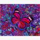Diamond Painting 6037-40201 Pinker Schmetterling 25 x 35 cm