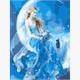 Diamond Painting 6037-40231 Frau im Mond 25 x 35 cm