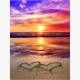 Diamond Painting 6037-40241 Spaziergang im Abendrot 25 x 35 cm