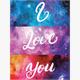 Diamond Painting 6037-40341 I Love You 25 x 35 cm