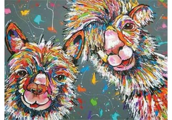 Diamond Painting 6037-40391 Lamas 25 x 35 cm