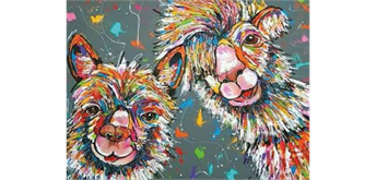 Diamond Painting 6037-40391 Lamas 25 x 35 cm