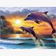 Diamond Painting 6037-40551 Delfine 25 x 35 cm