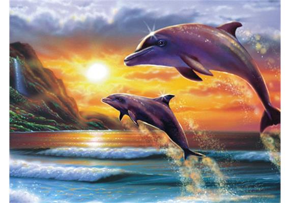 Diamond Painting 6037-40551 Delfine 25 x 35 cm