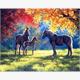 Diamond Painting 6037-40581 Pferde im Herbst 25 x 35 cm