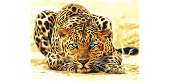 Diamond Painting 6037-40741 Leopard 25 x 35 cm