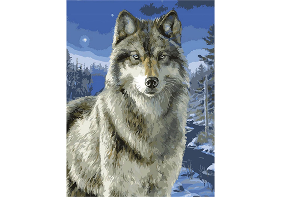 Diamond Painting 6037-50231 Wolf 33 x 44 cm