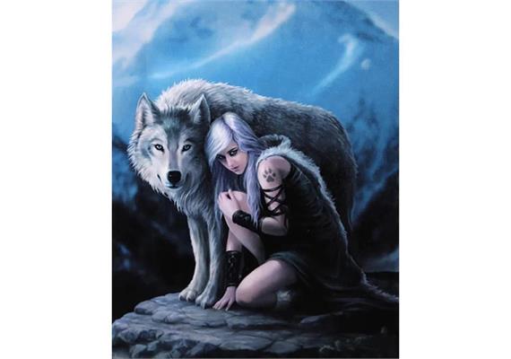 Diamond Painting AB Wolfsmädchen 40 x 30 cm