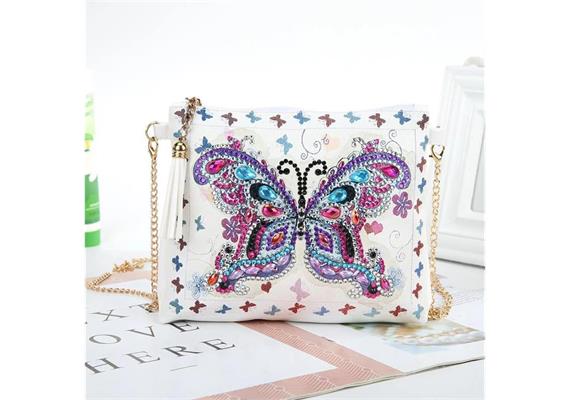 Diamond Painting Brieftasche Schmetterling