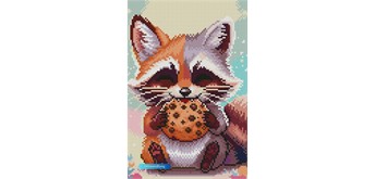 Diamond Painting - Cookie Bär - ECKIGE STEINE 20 x 30 cm