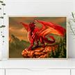 Diamond Painting Drache 24 x 34 cm | Bild 2