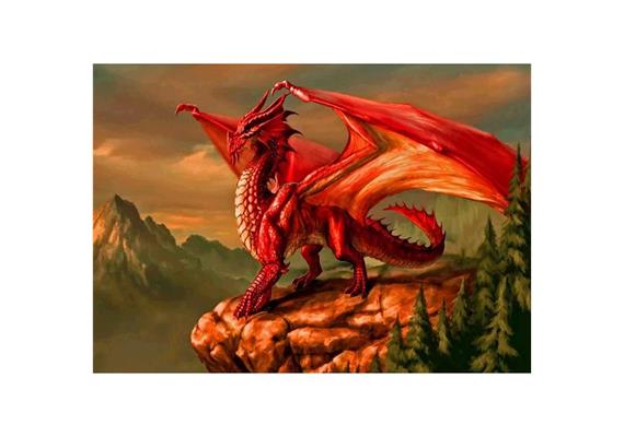 Diamond Painting Drache 24 x 34 cm