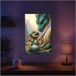 Diamond Painting - Dragon Family - ECKIGE STEINE 40 x 60 cm | Bild 6