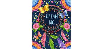 Diamond Painting Dream Big 40 x 50 cm, runde Steine