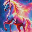 Diamond Painting - Freedom Unicorn - ECKIGE STEINE 40 x 60 cm | Bild 2