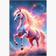 Diamond Painting - Freedom Unicorn - ECKIGE STEINE 40 x 60 cm