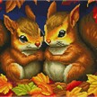 Diamond Painting - Freunde im Herbst - ECKIGE STEINE 30 x 45 cm | Bild 2