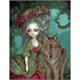 Diamond Painting Girl Wolf 24 x 34 cm