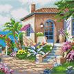 Diamond Painting Greek Villa 30 x 40 cm, runde Steine | Bild 2