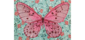 Diamond Painting Grusskarte Schmetterling 18 x 13 cm