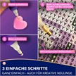 Diamond Painting - Häschen Violet - ECKIGE STEINE 30 x 45 cm | Bild 5