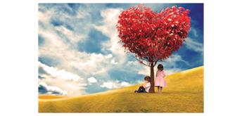 Diamond Painting Herzbaum 40 x 30 cm