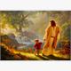Diamond Painting Jesus and a Child 40 x 30 cm, ECKIGE Steine