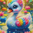 Diamond Painting - Kleiner Schwan - ECKIGE STEINE 30 x 45 cm | Bild 2