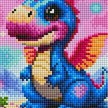 Diamond Painting - Lilly Dragon - ECKIGE STEINE 15 x 20 cm | Bild 2