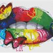 Diamond Painting Lips, 50 x 75 cm, runde Steine | Bild 2