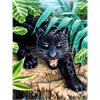 Diamond Painting Panther 30 x 40 cm, ECKIGE Steine
