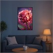 Diamond Painting - Pink Rose - ECKIGE STEINE 50 x 75 cm | Bild 6