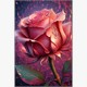 Diamond Painting - Pink Rose - ECKIGE STEINE 50 x 75 cm