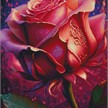 Diamond Painting - Pink Rose - ECKIGE STEINE 50 x 75 cm | Bild 2