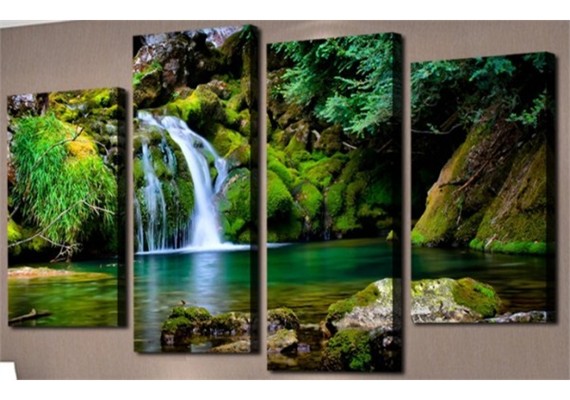 Diamond Painting Set DF101 4 Bilder - Waterfall
