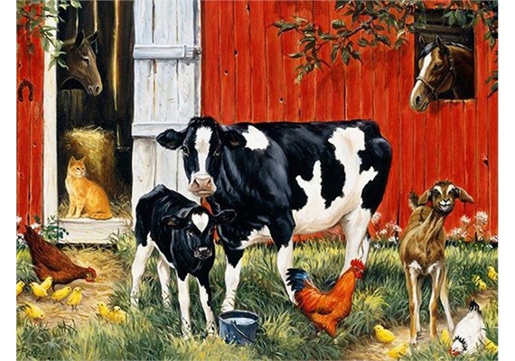 Diamond Painting Set DP22006 Cow 25 x 35 ccm