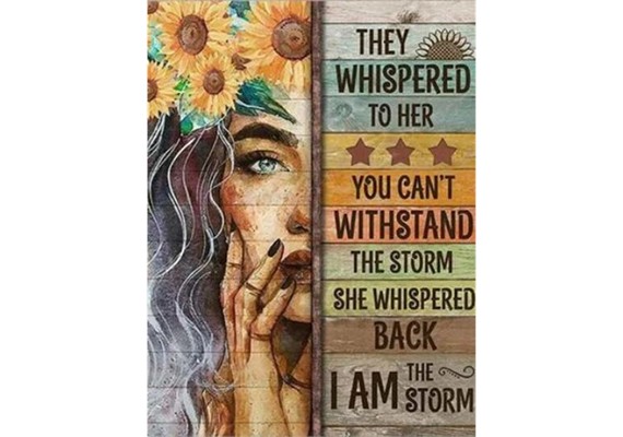 Diamond Painting Set DP2262918 Quote 35 x 45 cm