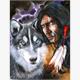 Diamond Painting Set DP2280225 Wolf-Indian 50 x 40 cm