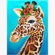 Diamond Painting Set DP2280237 Giraffe 50 x 40 cm