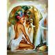 Diamond Painting Set DP2280254 Elephant Girl 50 x 40 cm